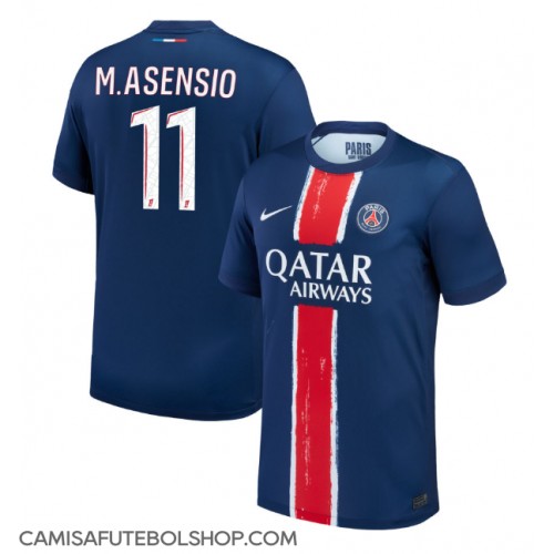 Camisa de time de futebol Paris Saint-Germain Marco Asensio #11 Replicas 1º Equipamento 2024-25 Manga Curta